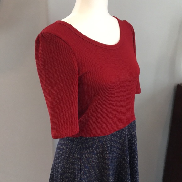 LuLaRoe Nicole Color Block Dress – M - Picture 2 of 7